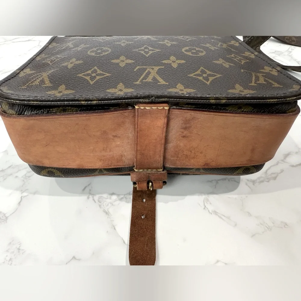 Louis Vuitton Cartouchière MM Crossbody Bag – Vintage Monogram 1982 + COA - Picture 4 of 16